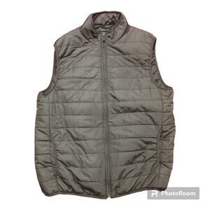 Chaps Ralph Lauren Black Quilted Puffer Vest Size Large